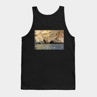 Rocky edges near Blue Grotto, Malta Tank Top